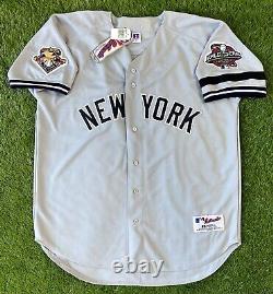 New York Yankees Derek Jeter Authentic 2001 World Series MLB Baseball Jersey 52
