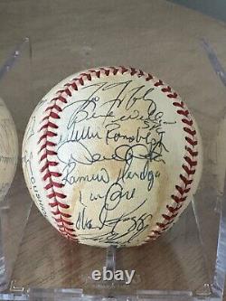 New York Yankees Dynasty World Series Team Signed Baseball PSA JSA Jeter 27 Sigs