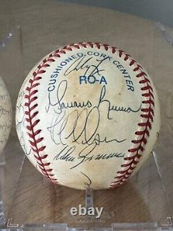 New York Yankees Dynasty World Series Team Signed Baseball PSA JSA Jeter 27 Sigs