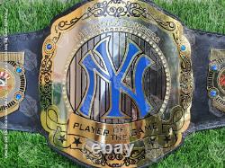 New York Yankees MLB World Series Championship Belt Adult Size 2mm Brass