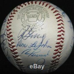 Nice 1965 Los Angeles Dodgers World Series Champs Team Signed Baseball PSA DNA