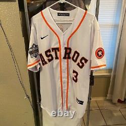Nike Astros JEREMY PENA X-Large 2022 World Series 100% REAL Baseball Jersey NWT