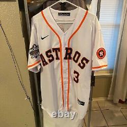 Nike Astros JEREMY PENA X-Large 2022 World Series 100% REAL Baseball Jersey NWT