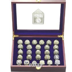 Ny Yankees 27 Piece Mlb World Series Championship Ring Collection Set- Brand New