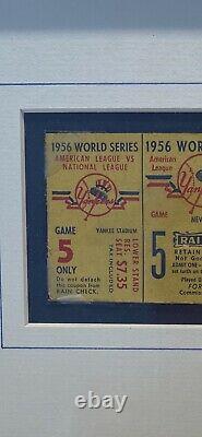 Ny Yankees Don Larsen Perfect Game/no Hitter Ticket Stub 1956 World Series Gm #5