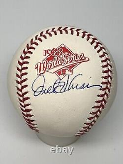 OREL HERSHISER Signed 1988 WORLD SERIES Baseball Los Angeles Dodgers