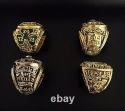 Oakland Athletics World Series 4 Ring Set With Wooden Display Box
