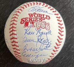 Official 1986 World Series New York Mets Team Signed Ball Cert of Authenticity