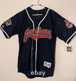 Omar Vizquel 1995 Cleveland Indians World Series Jersey Blue Large