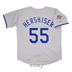 Orel Hershiser Los Angeles Dodgers 1988 World Series Grey Road Jersey Men's