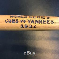 Original 1932 World Series Mini Baseball Bat Babe Ruth Called Shot Yankees Cubs