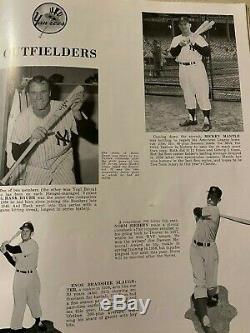 Original 1958 World Series Program Plus Graded 58 Mickey Mantle All Star