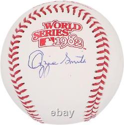 Ozzie Smith St. Louis Cardinals Autographed 1982 World Series Logo Baseball