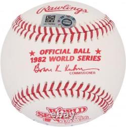 Ozzie Smith St. Louis Cardinals Autographed 1982 World Series Logo Baseball