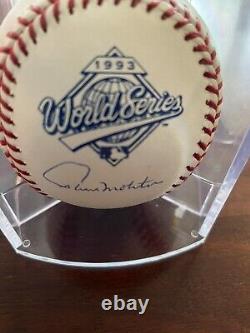 Paul Molitor Signed Autographed 1993 World Series Official Baseball Toronto BAS