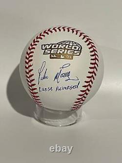Pedro Martinez Autographed 2004 World Series Baseball with Curse Reversed Inscript