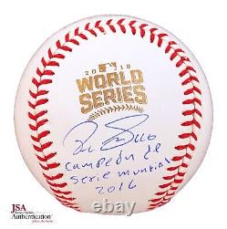 Pedro Strop? Chicago Cubs Signed 2016 World Series Baseball Autograph -JSA