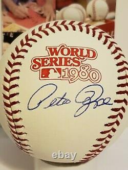 Pete Rose Signed Philadelphia Phillies 1980 World Series Baseball JSA-W COA