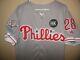 Philadelphia Phillies Werth #28 Majestic Baseball Jersey World Series Hk Patch