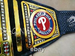 Philadelphia Phillies World Series Championship Belt MLB Baseball Belt 2mm Brass