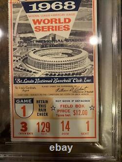 Psa 5 Nice 1968 World Series Game 1 Ticket Bob Gibson 17 Strikeouts