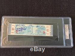 Psa 9 Autographed 1966 World Series Ticket Dodgers Orioles Frank Robinson G3