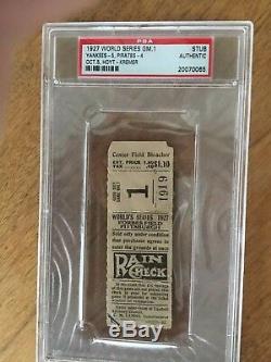 Psa Babe Ruth World Series Ticket NY Yankees G1 Murders Row Lou Gehrig Pirates