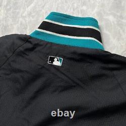 RARE 00s MLB FLORIDA MARLINS MAJESTIC JACKET WORLD SERIES 2003 CHAMPIONS Sz M