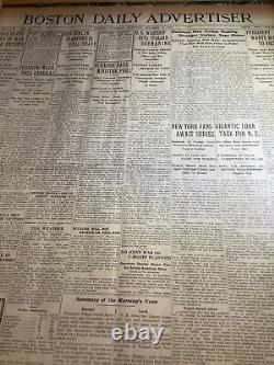 RARE 1917 World Series Chicago Whitesox / NY Giants Newspapers Joe Jackson