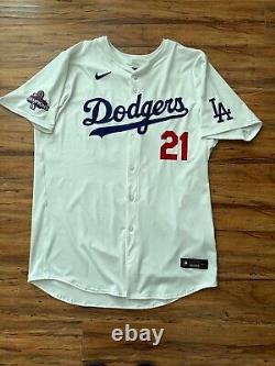 RARE Authentic Walker Buehler World Series Champs Nike Jersey 52