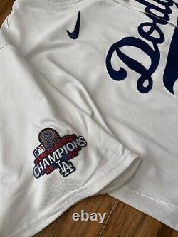 RARE Authentic Walker Buehler World Series Champs Nike Jersey 52