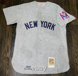RARE Mitchell & Ness 1939 LOU GEHRIG #4 New York Yankees Baseball Jersey WOOL 46