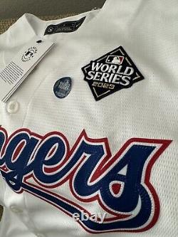 RARE Texas Rangers 2023 World Series Jersey Max Scherzer Medium (sewn on patch)