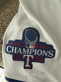 RARE Texas Rangers Corey Seager Nike 2023 World Series Champions Jersey Sz XL
