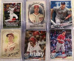 RYAN ZIMMERMAN WASHINGTON NATIONALS-52 DIFFERENT CARDS INCLUDES 4 RCs / ALL NM