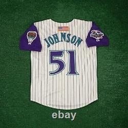 Randy Johnson 2001 Arizona Diamondbacks Men's Alt Ivory World Series Jersey