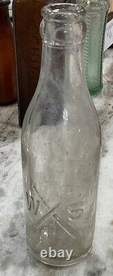 Rare Clear Glass Soda Bottle, 1938 World Series, Baseball, Yankees Vs Cubs