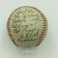 Rare Original 1948 Cleveland Indians World Series Facsimile Team Signed Baseball