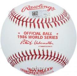 Ray Knight NY Mets Signed 1986 World Series Logo Baseball & 86 WS Champs Insc