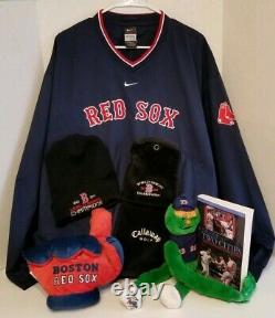 Red Sox Playoff World Series Champions Baseball Nike Jacket Tshirt Hat Book Toy