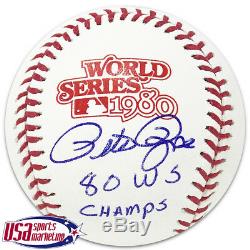 Reds Pete Rose Signed Autographed 1980 World Series Baseball JSA Auth