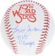 Reggie Jackson Ny Yankees Signed 1978 World Series Ball & 1978 Ws Champs Insc