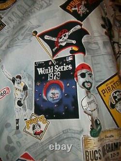 Reyn Spooner Hawaiian Pittsburgh Pirates MLB Baseball World Series Shirt SMALL