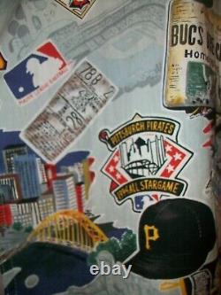 Reyn Spooner Hawaiian Pittsburgh Pirates MLB Baseball World Series Shirt SMALL