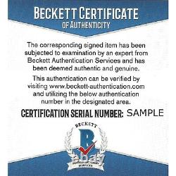 Rickey Henderson Autographed 1989 World Series Signed Baseball Beckett COA