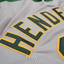 Rickey Henderson Oakland Athletics 1989 World Series Grey Road Men's Jersey