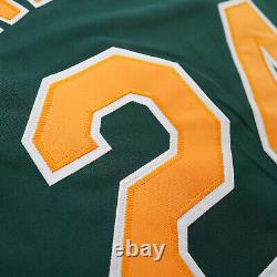 Rickey Henderson Oakland Athletics 1990 World Series Alt Green Men's Jersey