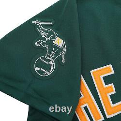 Rickey Henderson Oakland Athletics 1990 World Series Alt Green Men's Jersey