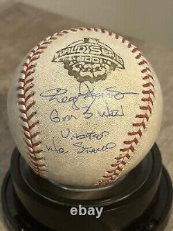 Roger Clemens 2001 World Series Game 3 Win Signed Baseball Bush 1st Pitch COA