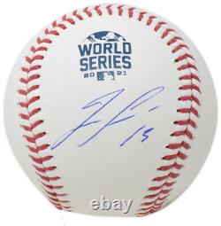 Ronald Acuna Jr Signed Atlanta Braves MLB 2021 World Series Baseball BAS